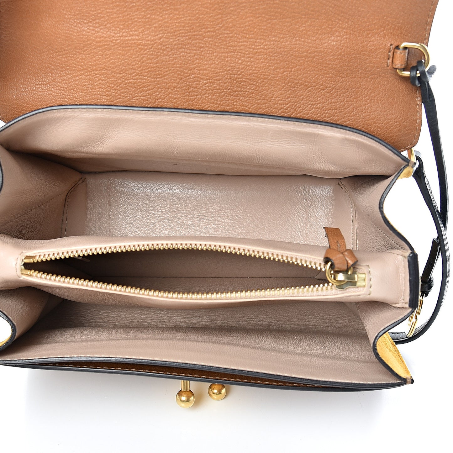 Goatskin Medium Mily Shoulder Bag Caramel