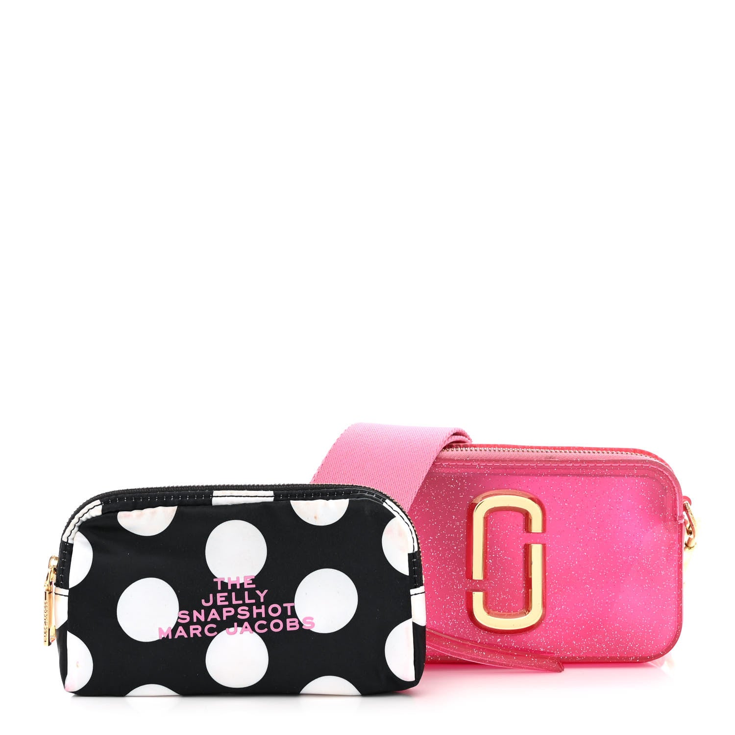 Marc Jacobs Jelly Glitter Small Snapshot Camera Bag Pink 1 of 14