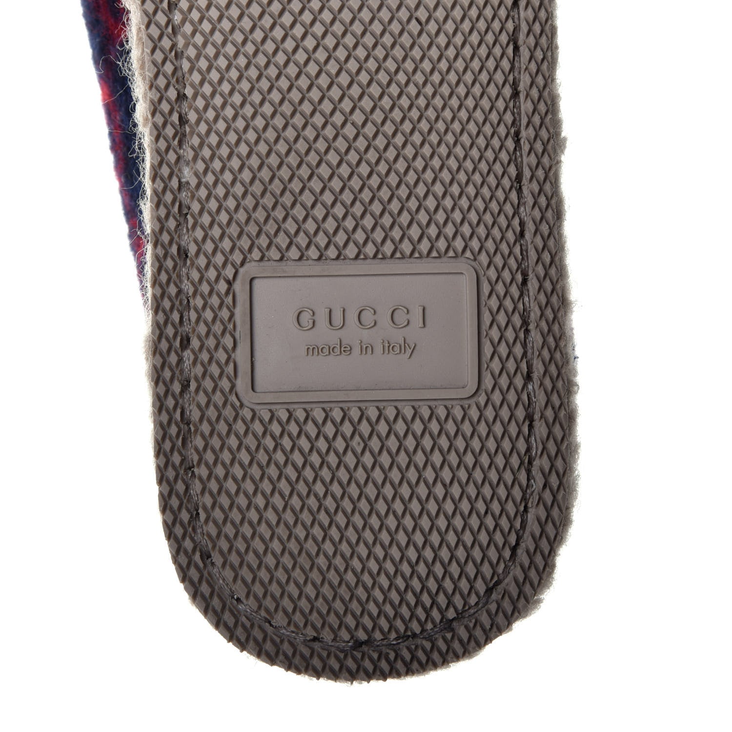 Gucci Covered Wool GG Monogram Womens Fria Horsebit Loafers 36 Blue Red Butterscotch 6 of 8