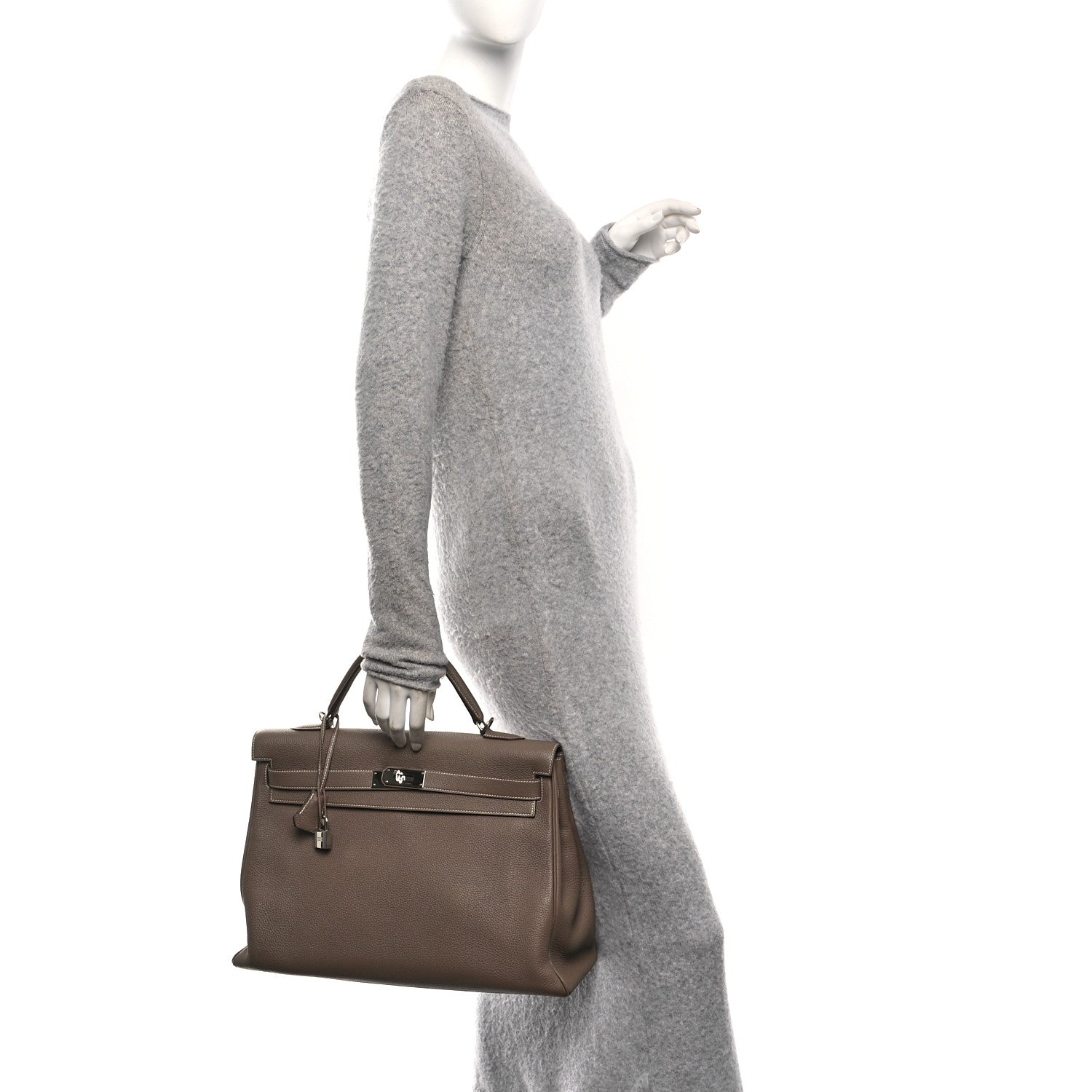 Hermes Togo Kelly Retourne 40 Etoupe 2 of 10