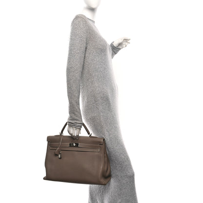 Hermes Togo Kelly Retourne 40 Etoupe 2 of 10