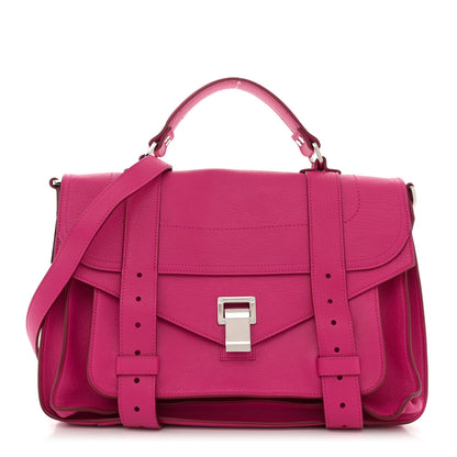 Proenza Schouler Lambskin Medium PS1 Satchel Fuchsia 1 of 15