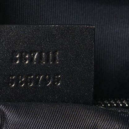 Gucci GG Supreme Monogram Web Messenger Bag Black 7 of 9