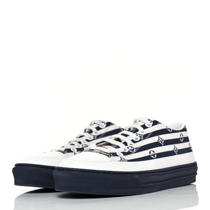 Louis Vuitton Canvas Escale Stellar Sneakers 37 Blue 3 of 8