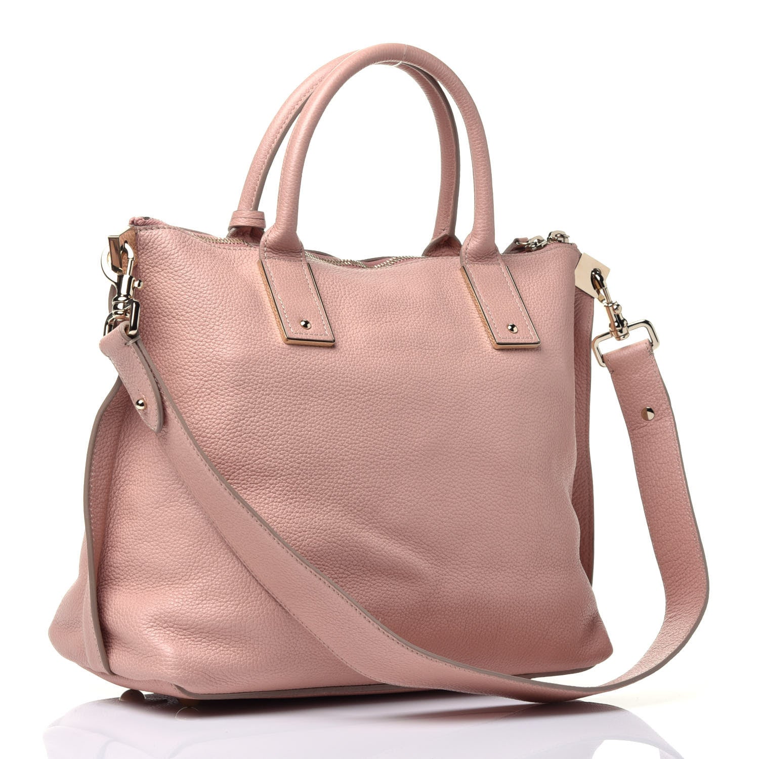 Mulberry Classic Grained Calfskin Small Alice Satchel Blush 4 of 10