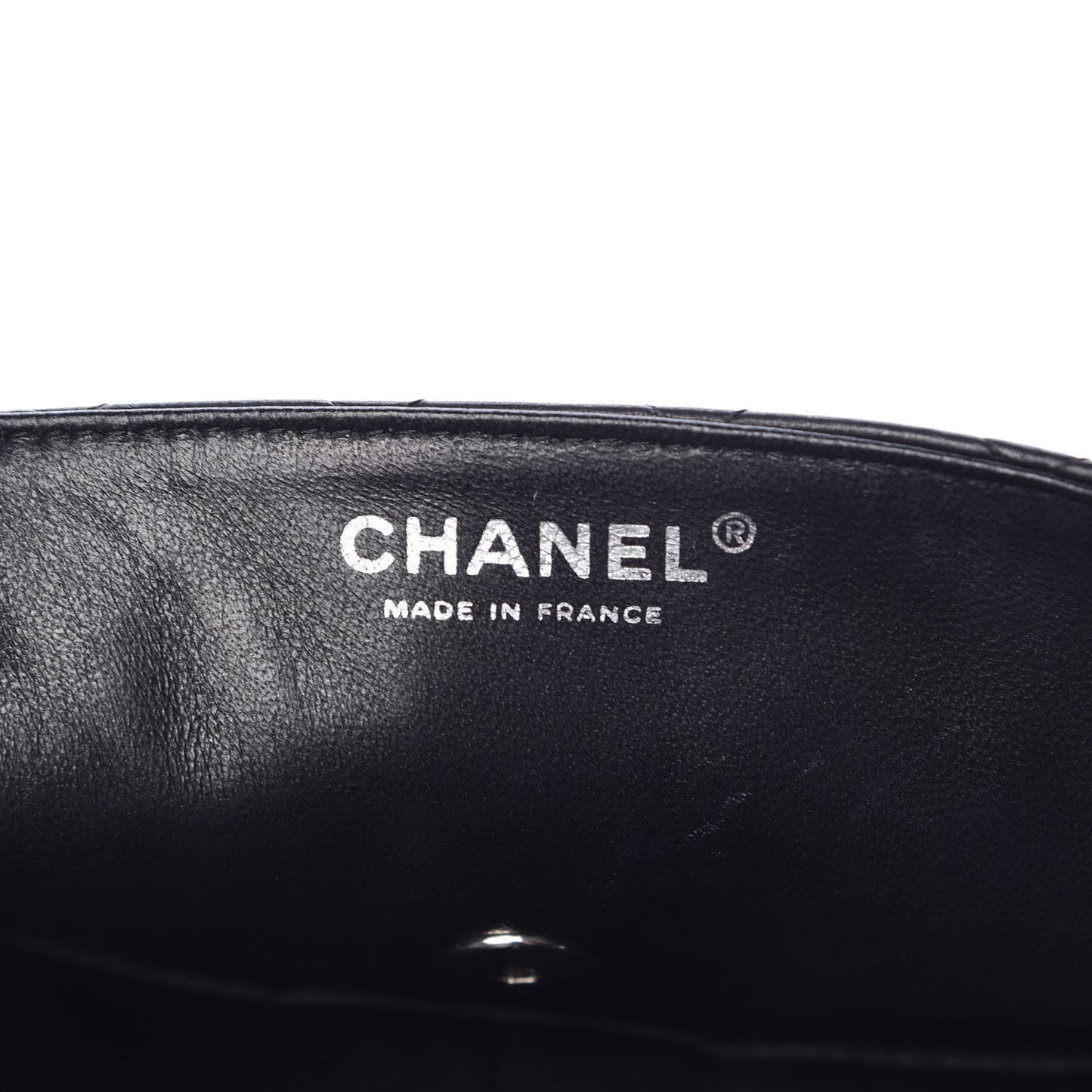 Lambskin Quilted East West Flap Black