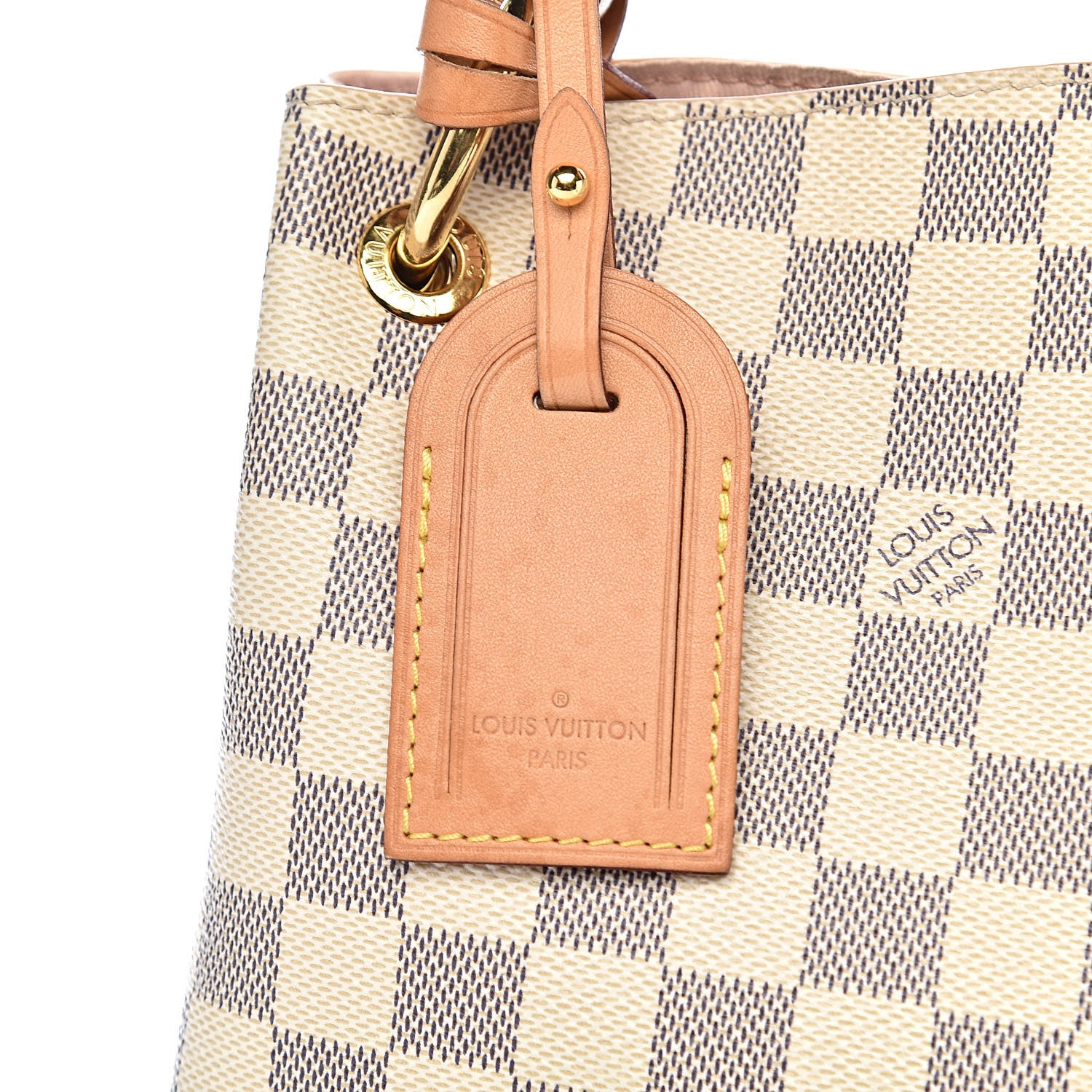 Louis Vuitton Damier Azur Graceful PM Rose Ballerine 9 of 14