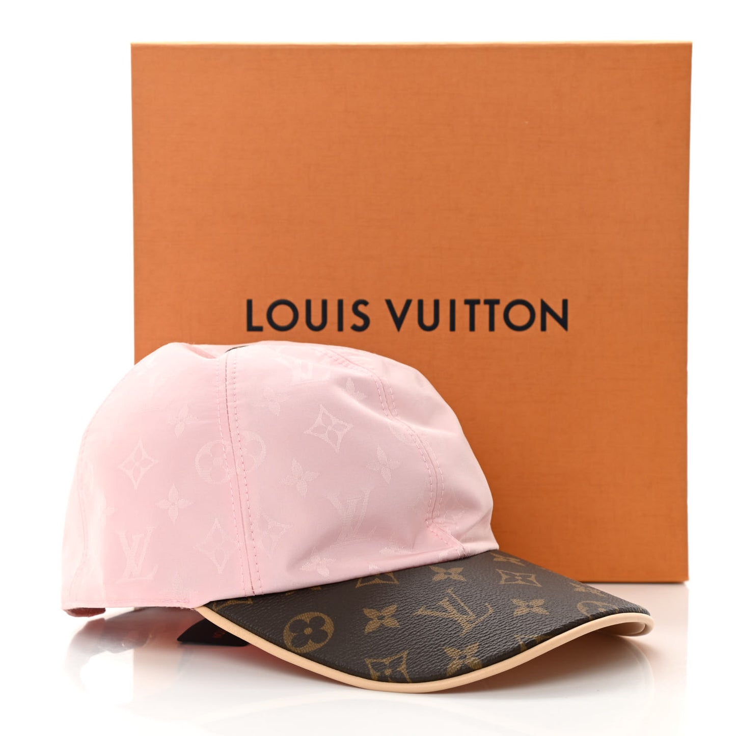 Polyester Silk Monogram LV Get Ready Cap M Pink