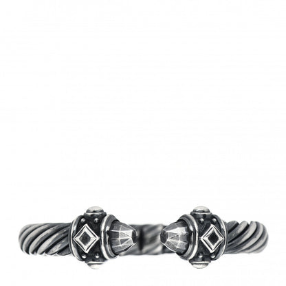 David Yurman Darkened Sterling Silver 10mm Renaissance Cable Bracelet 1 of 4