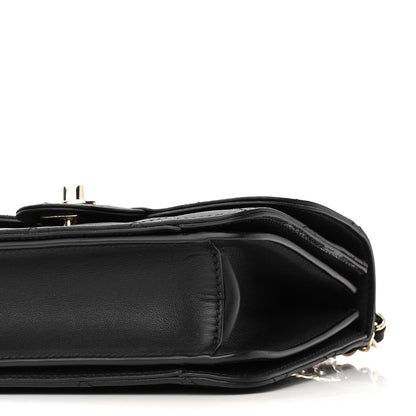 Chanel Calfskin Quilted Small Top Handle Flap Black 9 of 11