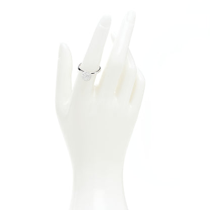 Tiffany 18K White Gold Diamond 8mm Hardwear Ball Ring 54 7 2 of 6