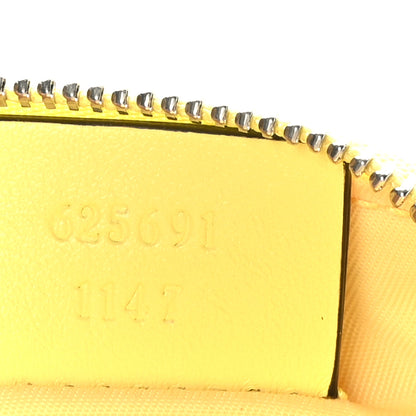 Gucci Calfskin Matelasse GG Marmont Key Pouch Banana 7 of 8