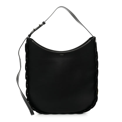 Chloe Small Grain Smooth Calfskin Large Darryl Hobo Black 1 of 10