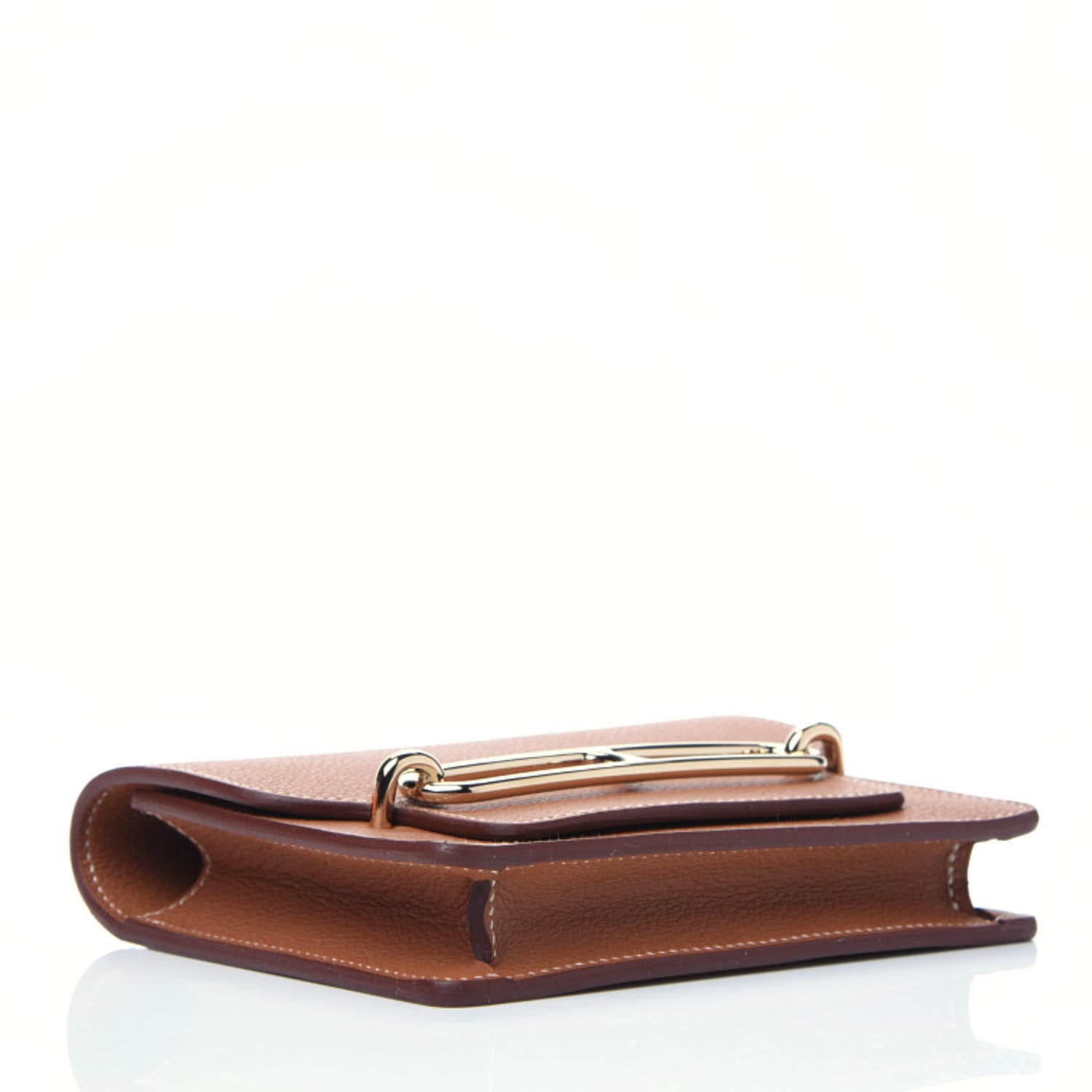 Hermes Evercolor Roulis Slim Wallet Gold 5 of 9