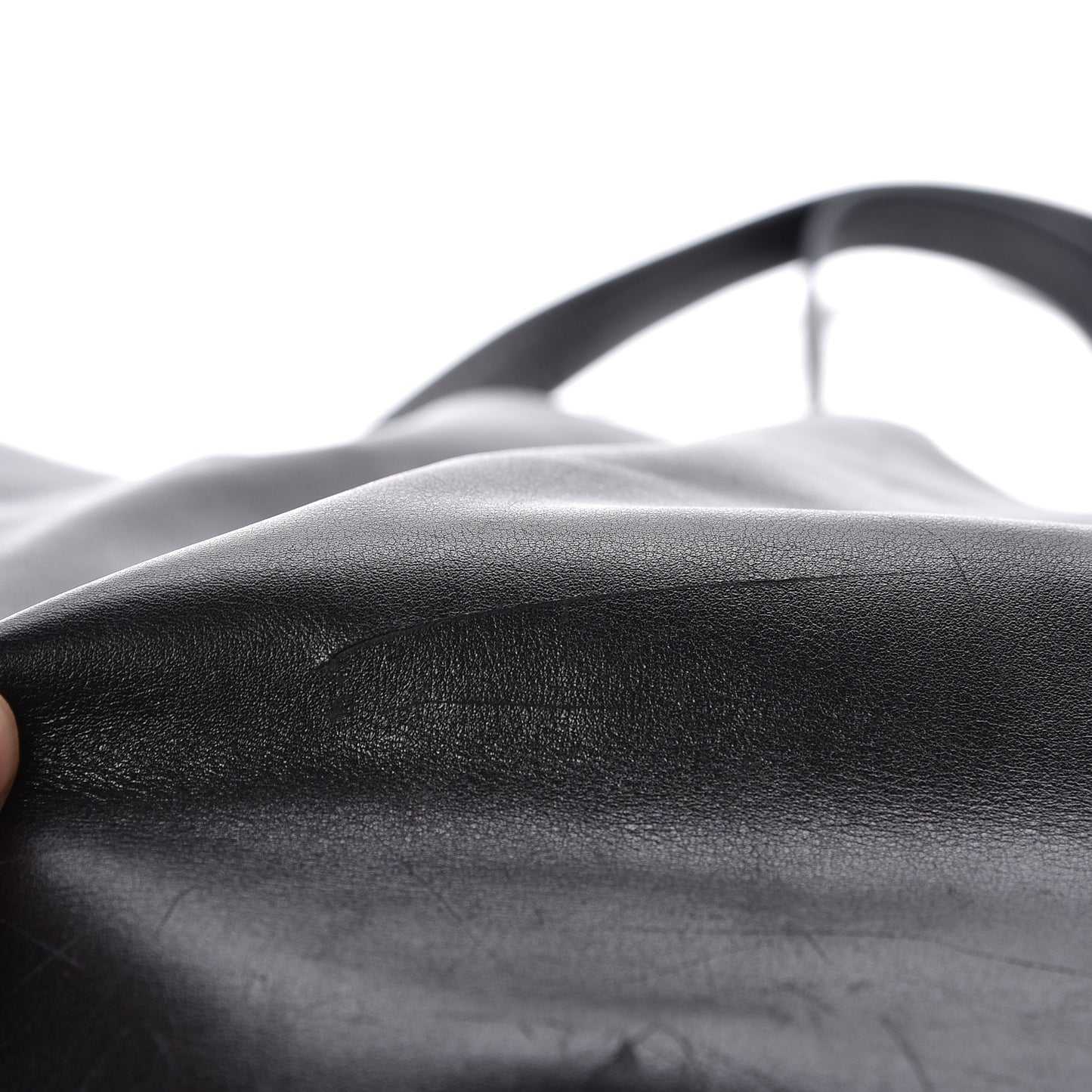 Lambskin Horizontal Cabas Black