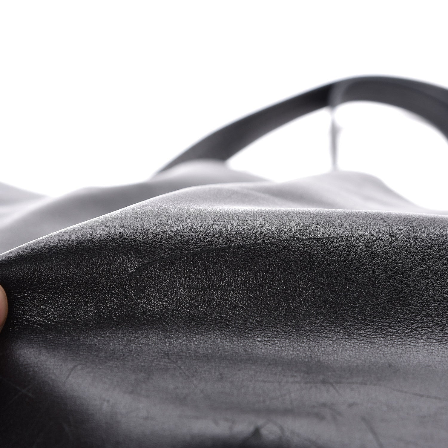 Celine Lambskin Horizontal Cabas Black 11 of 16