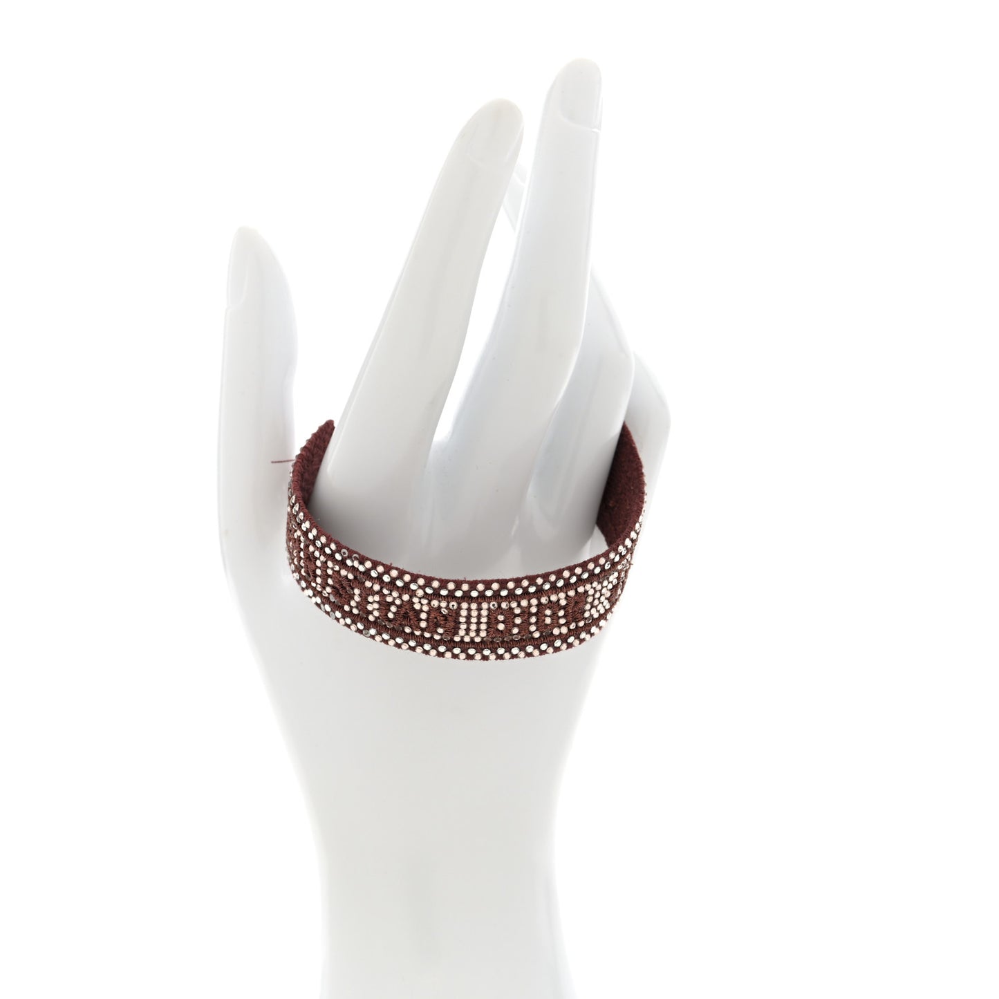 Woven Cotton Crystal Embroidered J'Adior Friendship Bracelet