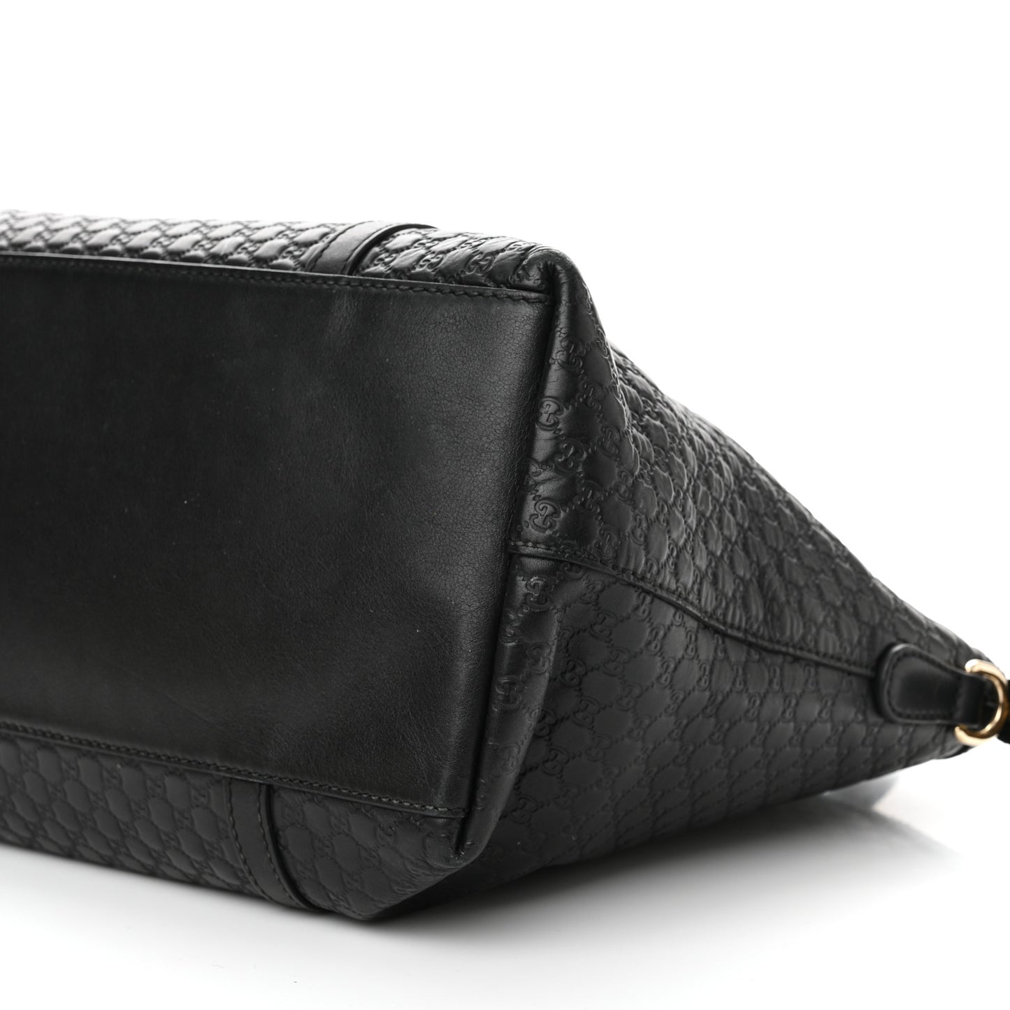 Soft Microguccissima Dome Satchel Black