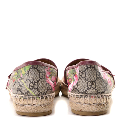 Gucci GG Supreme Monogram Blooms Espadrilles 37 Beige Multicolor Dry Rose 5 of 12