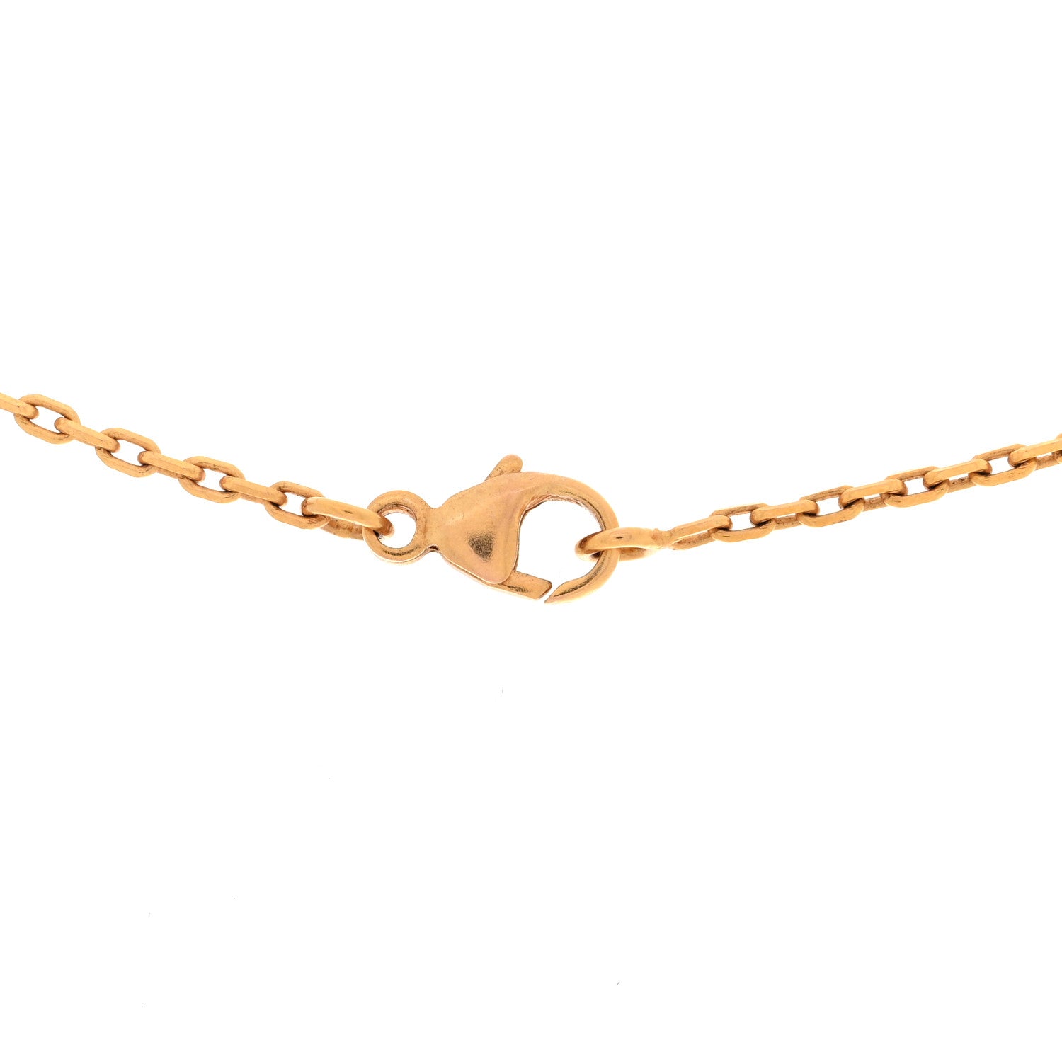 Hermes Lacquered Gold Mini Pop H Pendant Necklace White 5 of 5