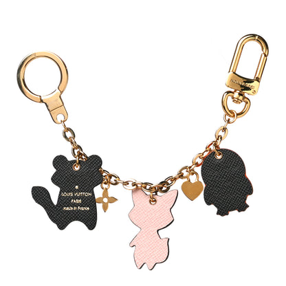 Louis Vuitton Calfskin Animal Family Charm Key Holder 3 of 10
