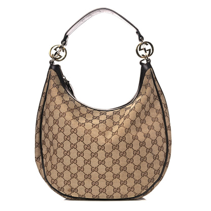 Gucci Monogram Medium GG Twins Hobo Black 1 of 10