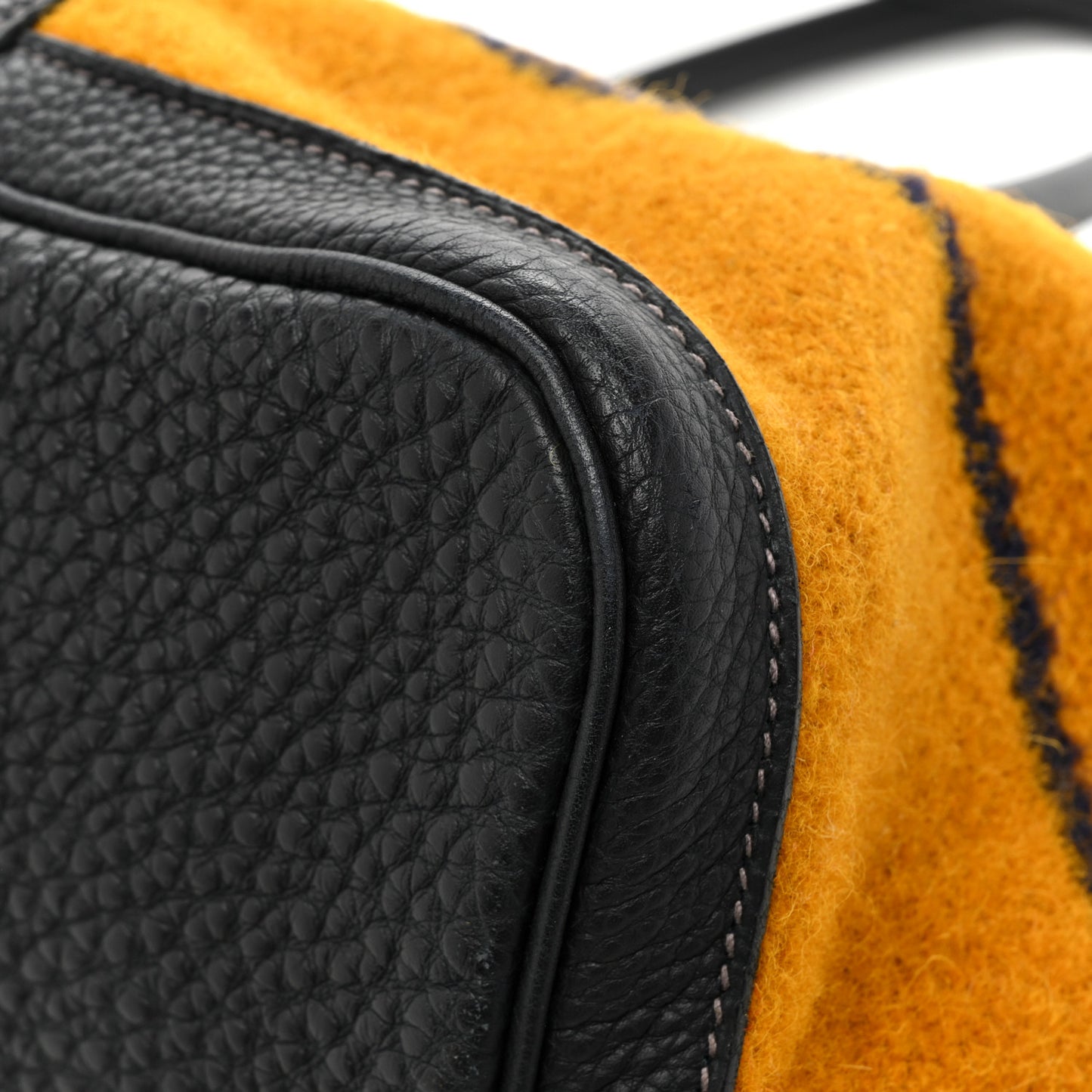 Wool Rocabar Garden Party Tote 36 MM Orange Black