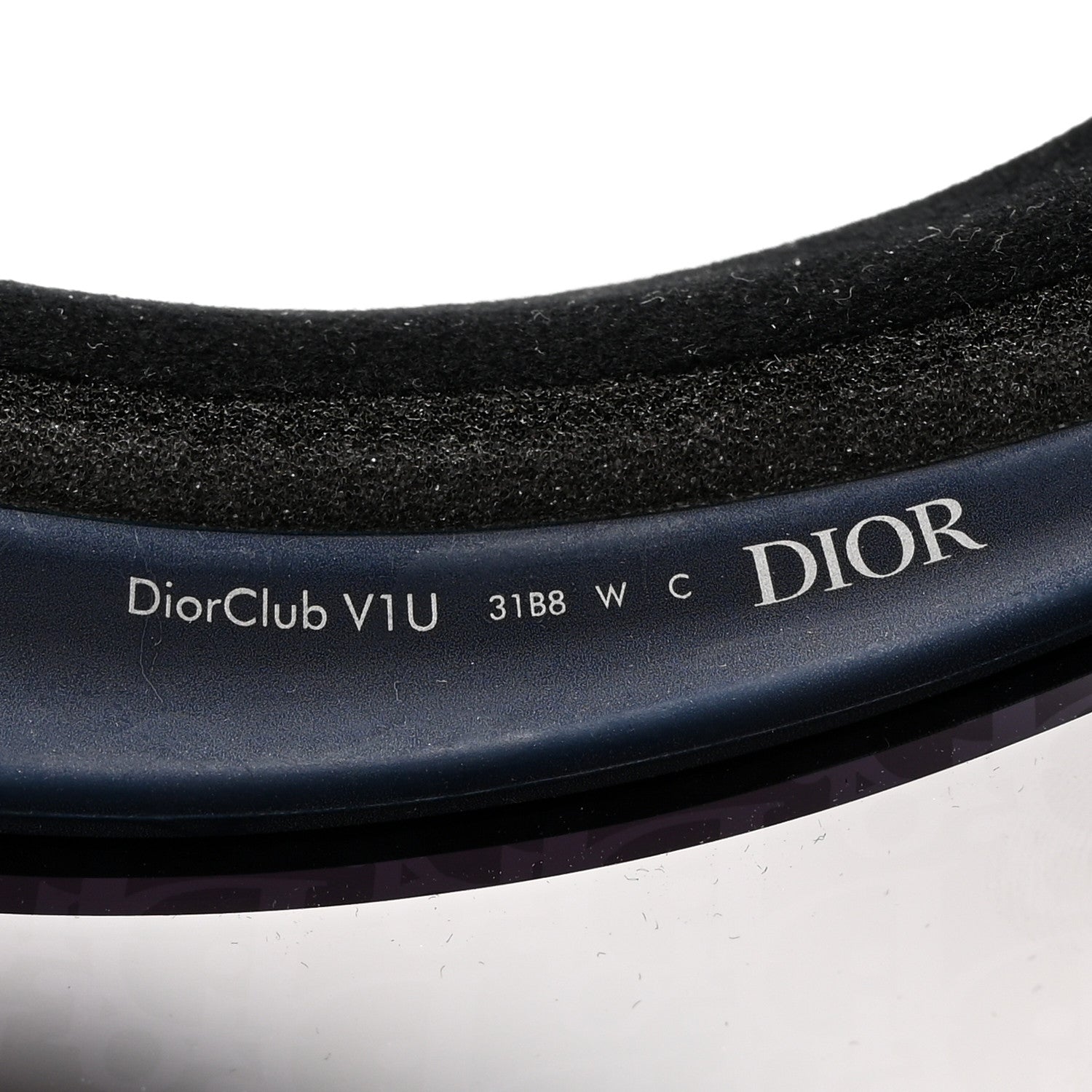 Christian Dior Oblique DiorClub V1U Sun Visor Blue 9 of 9