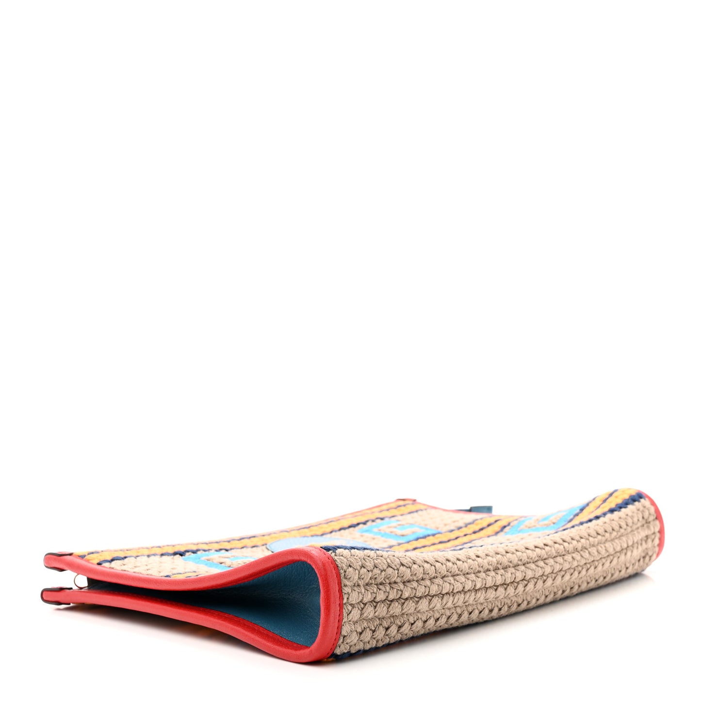 Fabric Embroidered Square G Mykonos Striped Case