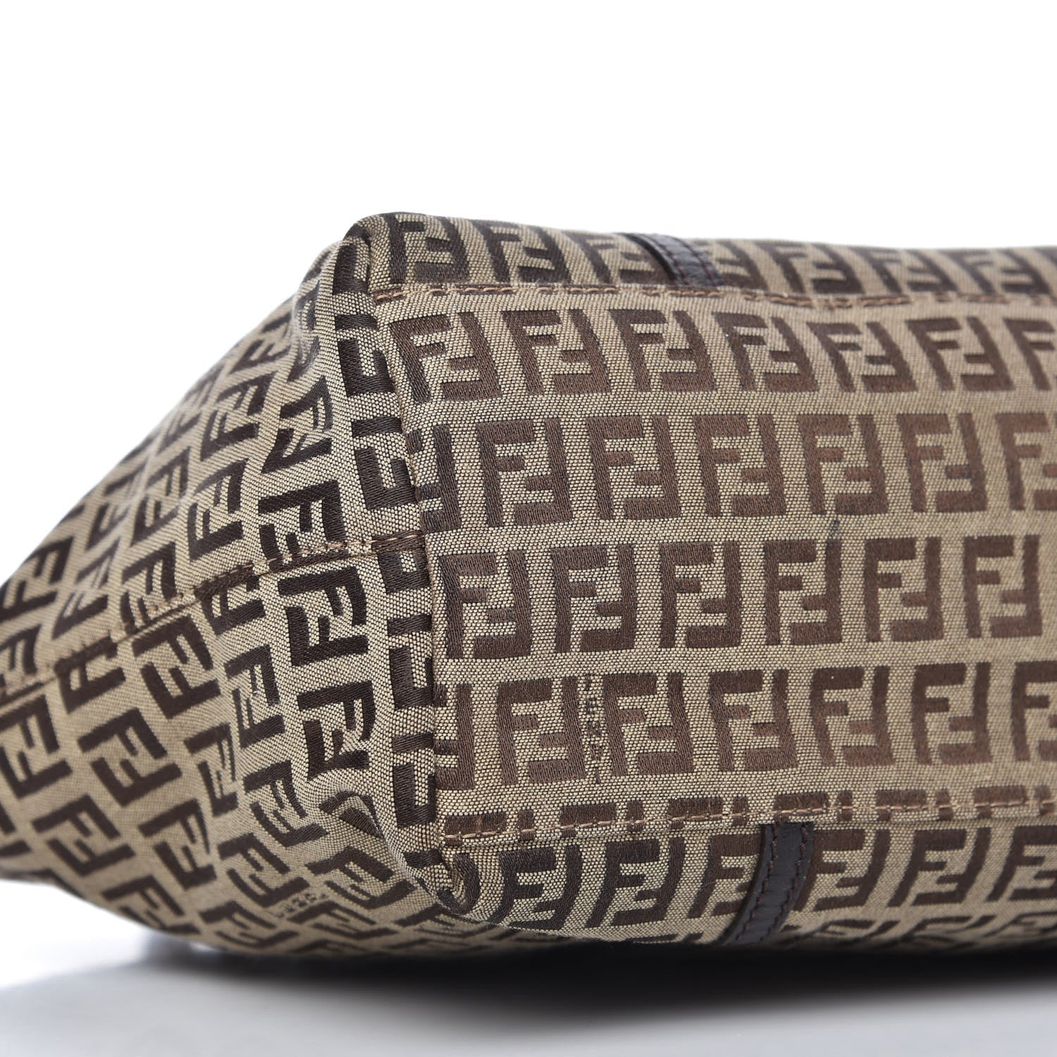 Fendi Zucchino Shopper Tote Brown 6 of 11