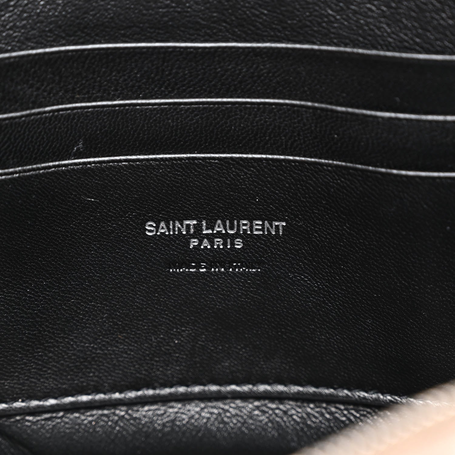 Saint Laurent Calfskin Crocodile Embossed Monogram Mini Lou Camera Bag Fog 7 of 10