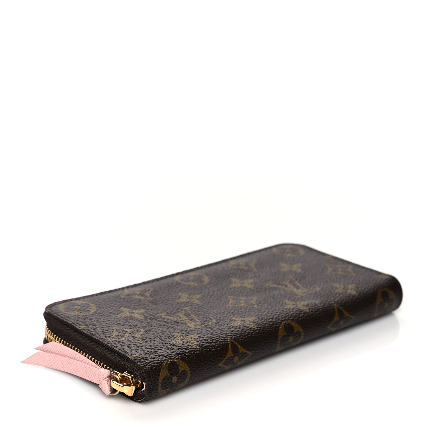 Monogram Clemence Wallet Rose Ballerine