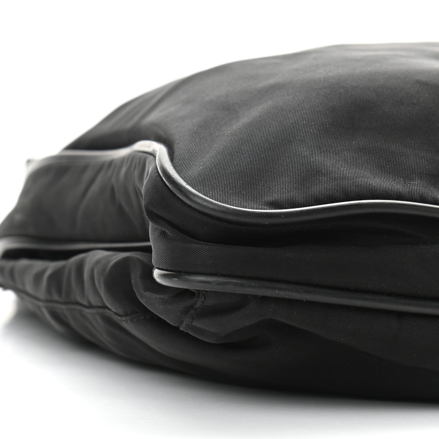 Prada Nylon Flat Messenger Bag Black 11 of 12