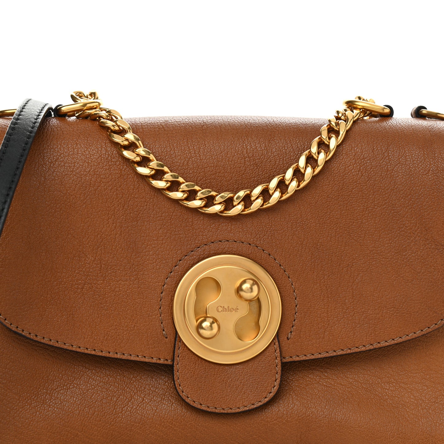 Goatskin Medium Mily Shoulder Bag Caramel