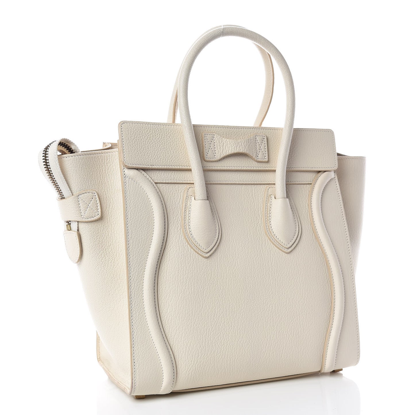 Goatskin Micro Luggage White