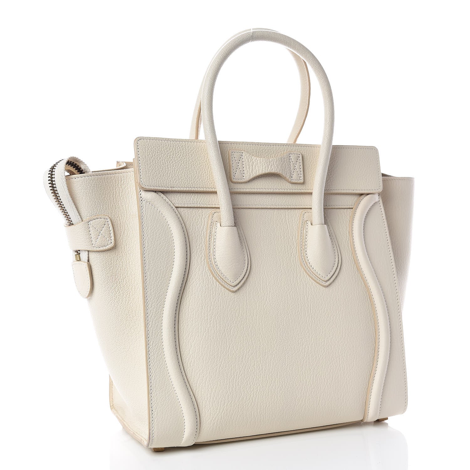 Celine Goatskin Micro Luggage White 3 of 22