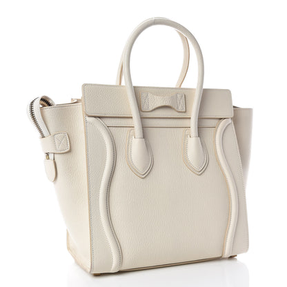 Celine Goatskin Micro Luggage White 3 of 22