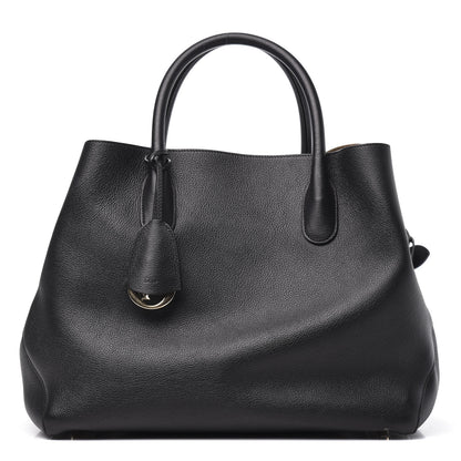 Christian Dior Supple Grained Calfskin Large Open Bar Tote Black 1 of 10