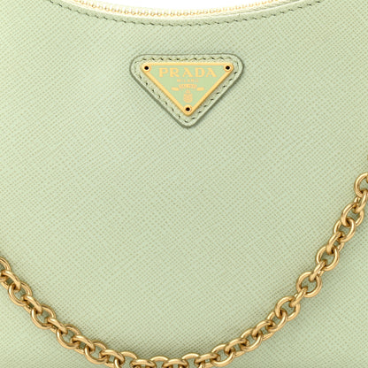 Prada Saffiano Lux Re-Edition 2005 Shoulder Bag Acqua 8 of 11