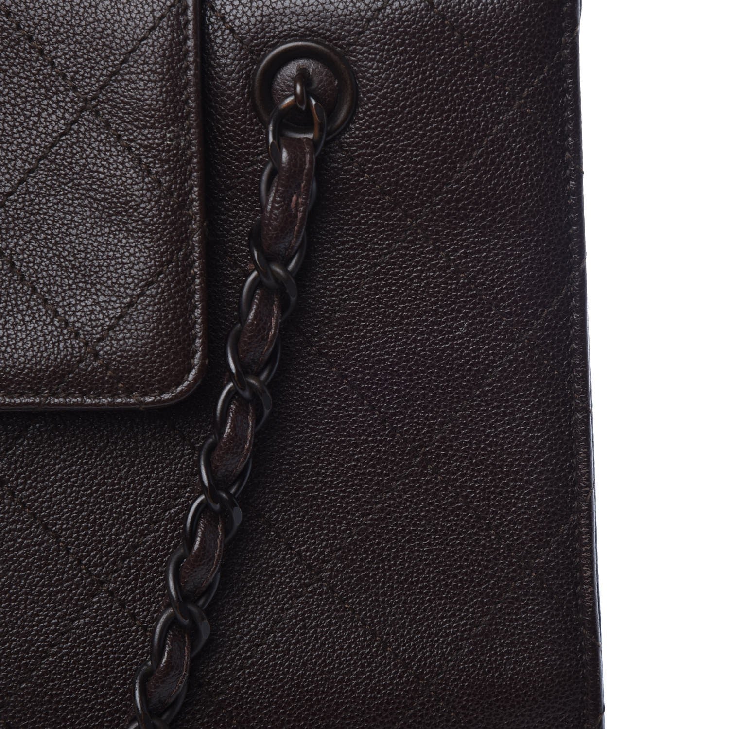 Chanel Caviar Quilted Flap Shoulder Bag Brown 17 of 22