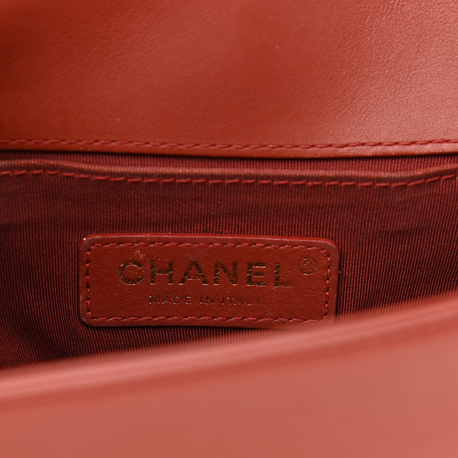 Chanel Lambskin Quilted Small Boy Flap Red 6 of 10