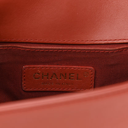 Chanel Lambskin Quilted Small Boy Flap Red 6 of 10