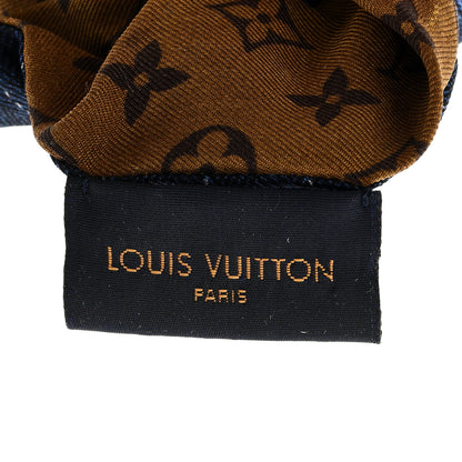 Louis Vuitton Silk Monogram Be Mindful Scrunchie Blue 3 of 3