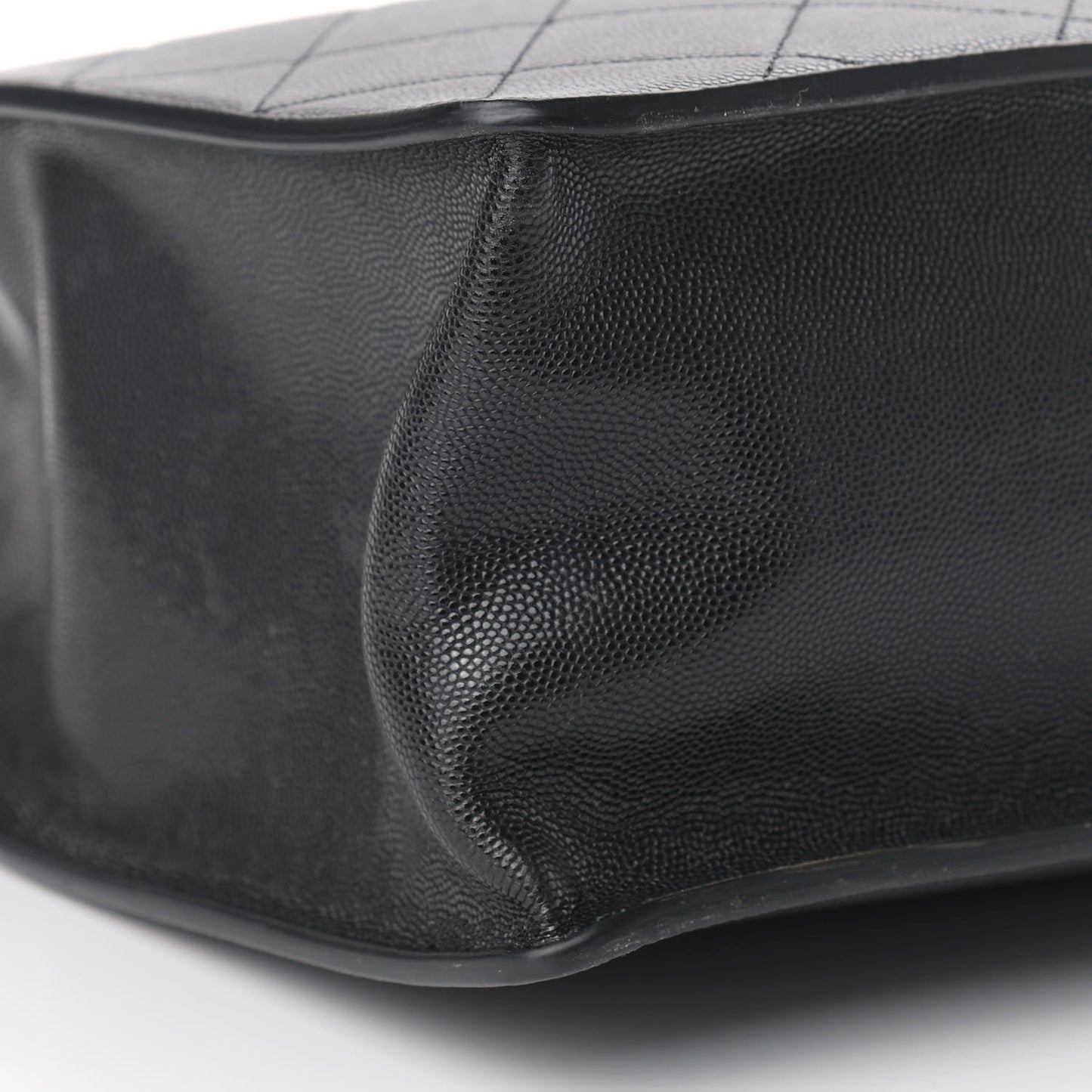 Caviar Quilted My Everything Large Shopping Tote Black