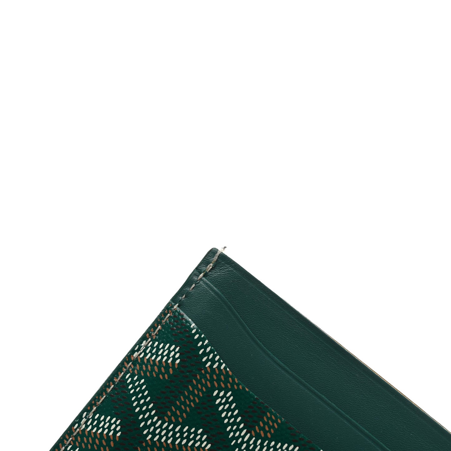 Goyardine Saint Sulpice Card Holder Green