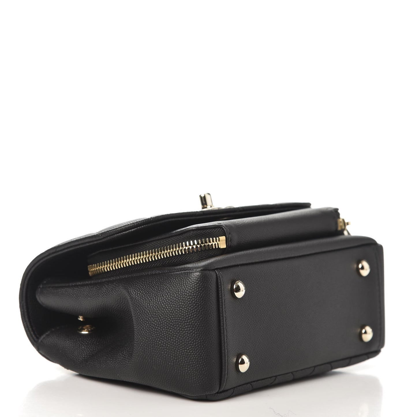 Caviar Quilted Small Business Affinity Flap Black