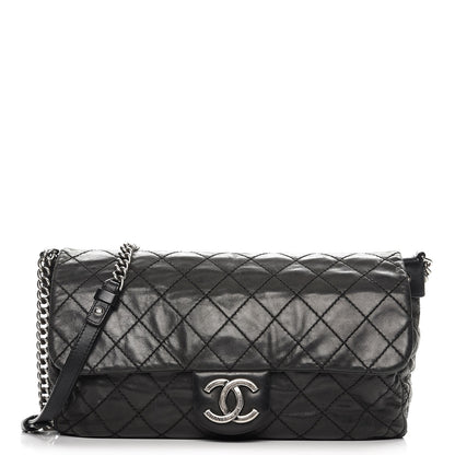 Chanel Iridescent Calfskin Large Coco Daily Flap Black 2 of 21