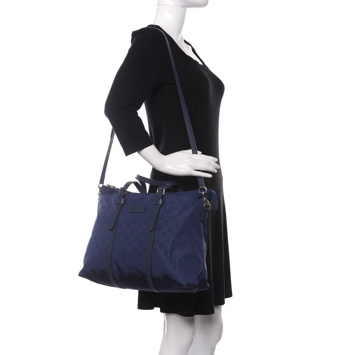 Gucci Nylon Monogram Zippered Tote Tide 2 of 10