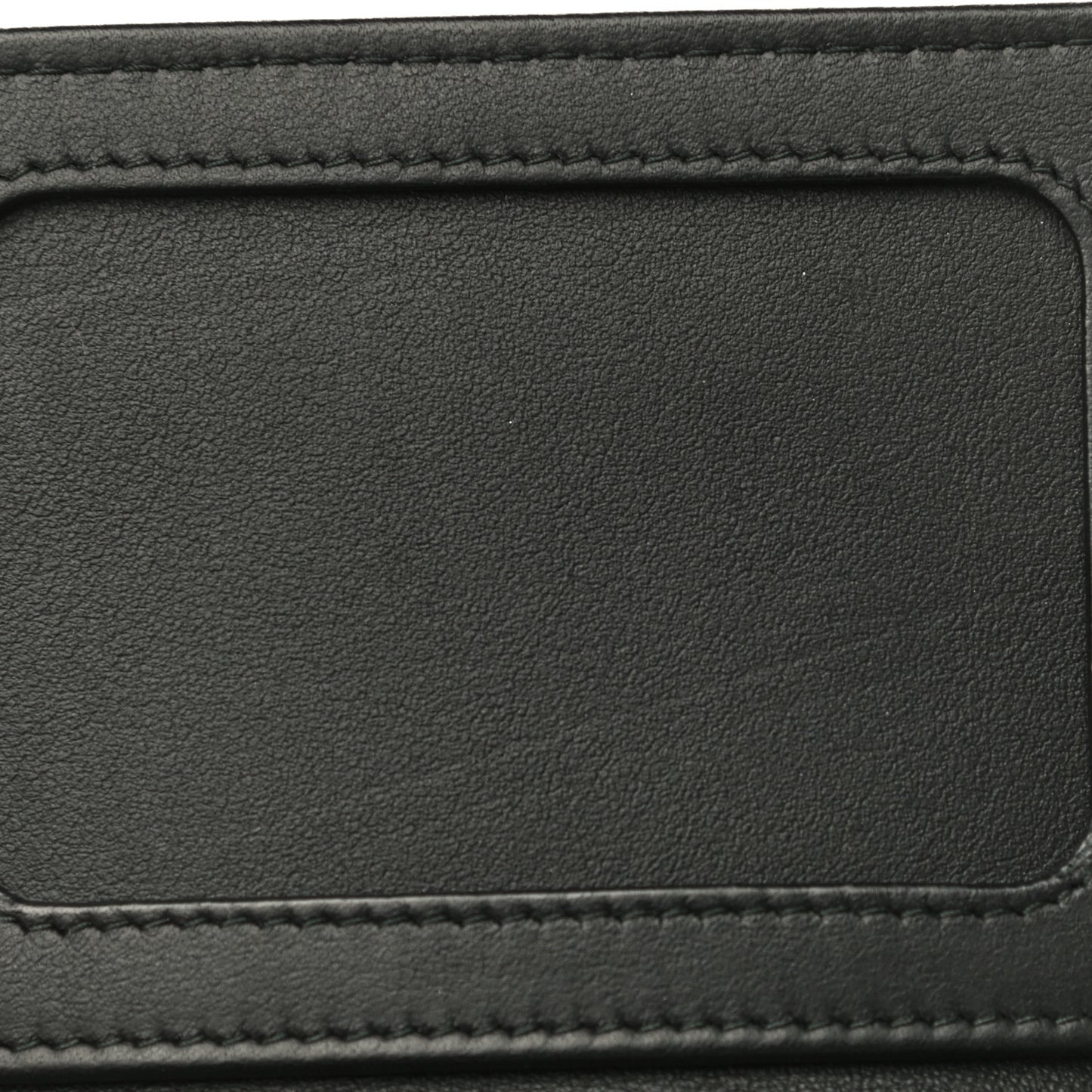 Crumpled Calfskin Quilted Card Holder Wallet So Black