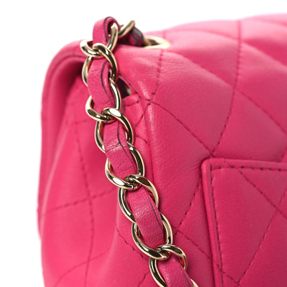 Chanel Lambskin Quilted Mini Square Flap Pink 15 of 15